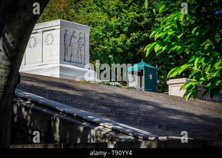 Das Grab des Unbekannten Soldaten auf dem Arlington National Cemetery. Stockfoto