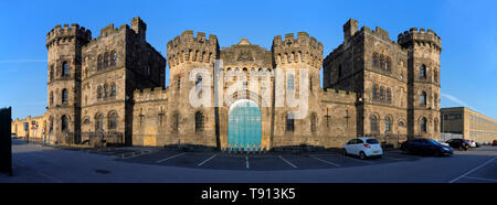 Armley Gefängnis in Leeds, ist ein denkmalgeschütztes Gebäude, in dem berüchtigten Gefangenen wie Peter Sutcliffe & Charles Bronson. Stockfoto