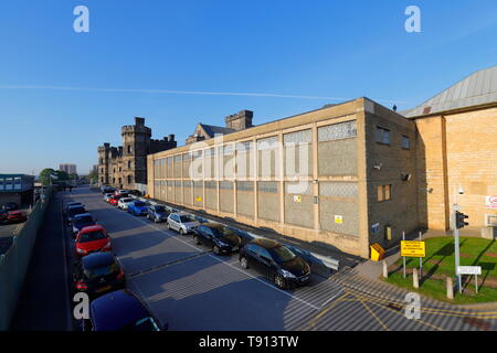 Armley Gefängnis in Leeds, ist ein denkmalgeschütztes Gebäude, in dem berüchtigten Gefangenen wie Peter Sutcliffe & Charles Bronson. Stockfoto