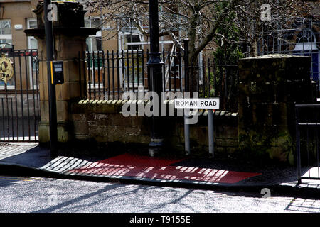 Bearsden Cross Glasgow Schottland römische Straße A 808 Stockfoto