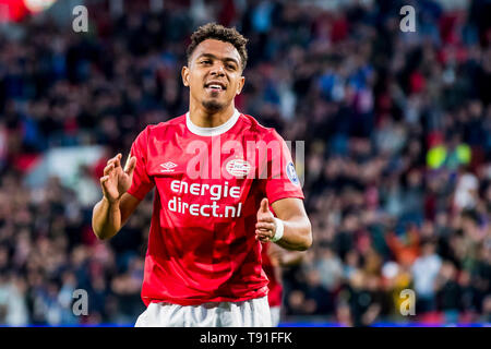 EINDHOVEN, PSV-Heracles Almelo, 15-05-2019 Fußball, niederländischen Eredivisie Saison 2018 - 2019, Philips Stadion, PSV-player Donyell Malen hat zählte 3-1 Stockfoto