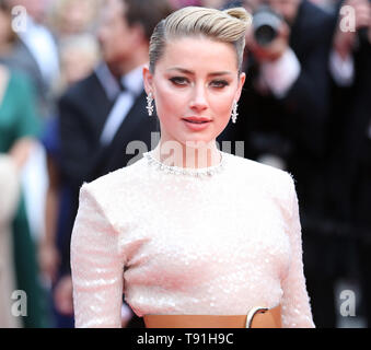 Cannes, Frankreich. 15 Mai, 2019. CANNES, Frankreich - 15. Mai: Amber Heard besucht das Screening von "Les Miserables" während der 72Nd Cannes Film Festival (Credit: Mickael Chavet/Alamy leben Nachrichten Stockfoto