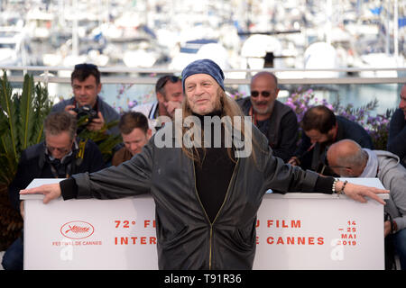 Cannes, Frankreich. 16. Mai, 2019. 72. Filmfestival in Cannes 2019, Fotoshooting Film "The Shining" im Bild: Leon Vitali Credit: Unabhängige Fotoagentur/Alamy leben Nachrichten Stockfoto