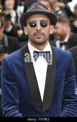 Cannes, Frankreich. 15 Mai, 2019. JR die Teilnahme an der 'Les Misérables' Premiere während der 72Nd Cannes Film Festival im Palais des Festivals am 15. Mai 2019 in Cannes, Frankreich | Verwendung der weltweiten Kredit: dpa/Alamy leben Nachrichten Stockfoto