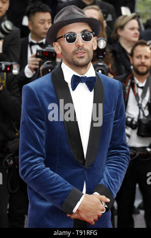 Cannes, Frankreich. 15 Mai, 2019. JR die Teilnahme an der 'Les Misérables' Premiere während der 72Nd Cannes Film Festival im Palais des Festivals am 15. Mai 2019 in Cannes, Frankreich | Verwendung der weltweiten Kredit: dpa/Alamy leben Nachrichten Stockfoto