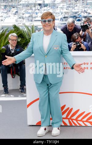 Cannes, Frankreich. 16. Mai, 2019. 72. Filmfestival in Cannes. ELTON JOHN, 2019 Cannes: Allstar Bildarchiv/Alamy leben Nachrichten Stockfoto