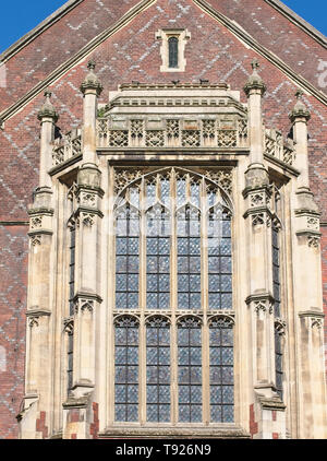 Die Details der Fenster der Bibliothek, ehrenwerten Gesellschaft von Lincoln's Inn, London, Großbritannien. Stockfoto