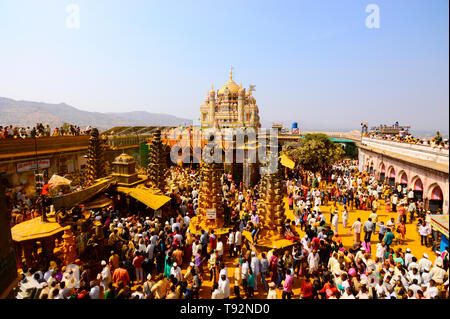 PUNE, MAHARASHTRA, JEJURI, Februar 2019, Anhänger an Jejuri fort. Stockfoto