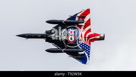 Dassault Mirage 2000N 125 - bin im Flying Display an RAF Fairford für die 2016 RIAT. Teil der Ramex Delta Team aus der französischen Luftwaffe. Stockfoto