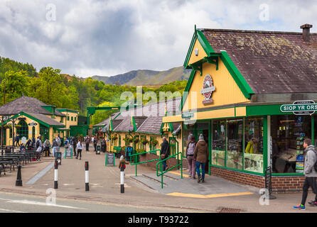 Snowdon Mountain Railway Station LLanberis. Stockfoto