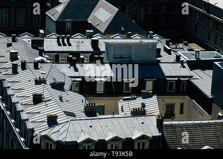 Reims Frankreich Mai 15, 2019 Blick von der Stadt Reims von der Oberseite der Notre Dame de Reims Kathedrale am Nachmittag Stockfoto