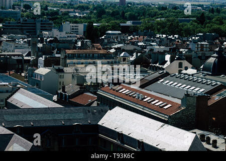 Reims Frankreich Mai 15, 2019 Blick von der Stadt Reims von der Oberseite der Notre Dame de Reims Kathedrale am Nachmittag Stockfoto