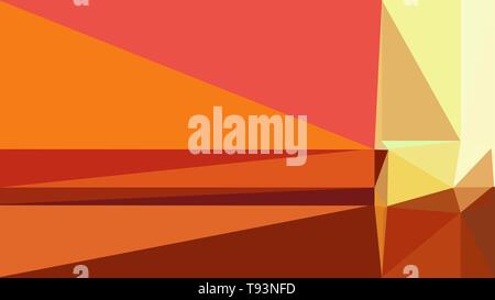 Abstrakte geometrische Hintergrund mit Dreiecken und Kaffee, Khaki und Schokolade Farben. für Poster, Banner, Wallpaper oder Textur. Stockfoto