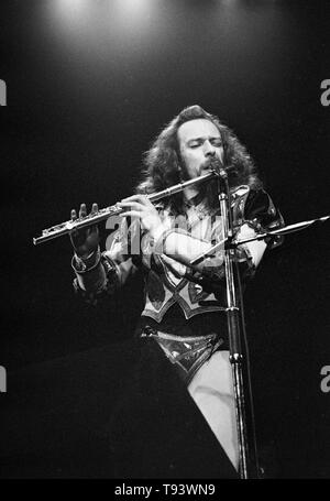 Niederlande, Amsterdam Jetro Tull, Ian Anderson, 12-10-1975 Stockfoto