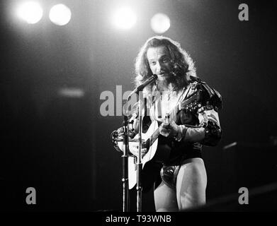 Niederlande, Amsterdam Jetro Tull, Ian Anderson, 12-10-1975 Stockfoto