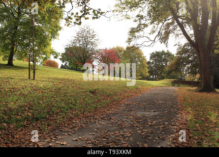 Cyfarthfa Park auf einen Herbst Tag Stockfoto