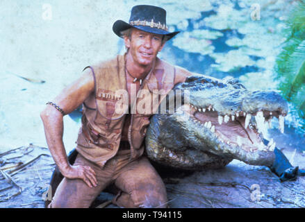 Herr Crocodile Dundee Stockfoto