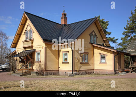 Gebäude in Nusnas. Dalarna. Schweden Stockfoto