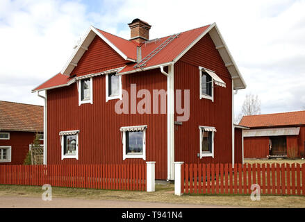 Gebäude in Nusnas. Dalarna. Schweden Stockfoto