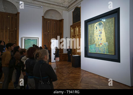 Innenraum der Kunst Museum im Schloss Belvedere in Wien Österreich Stockfoto