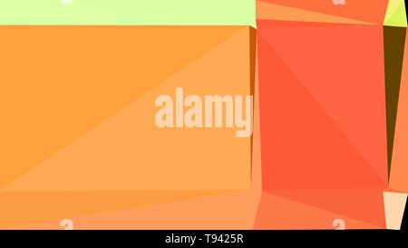 Abstrakte geometrische Hintergrund mit Dreiecken und Koralle, Schokolade und pale Golden rod Farben. für Poster, Banner, Wallpaper oder Textur. Stockfoto