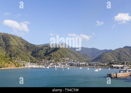 Malerischer Blick auf Picton in Neuseeland Stockfoto