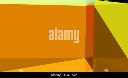 Dunkle goldene Stange, Khaki und Schokolade Farbe Hintergrund mit Dreiecken. Dreiecke Stil unterschiedlicher Größe und Form. Einfache geometrische Hintergrund für pos Stockfoto