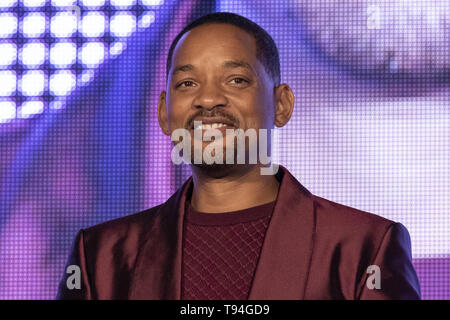 Mai 16, 2019 - Tokio, Japan-US-amerikanischer Schauspieler Will Smith der Japan Premiere für den Film Aladdin bei Yebisu Garden Place besucht. Der Film wird in Japan am 7. Juni freigegeben werden. (Bild: © Rodrigo Reyes Marin/ZUMA Draht) Stockfoto