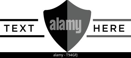 Shield Logo Design Vektor icon-Element Abbildung isoliert Stock Vektor