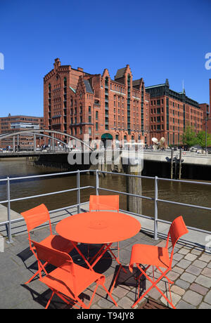 Blick auf Maritime Museum, Hafencity, Hamburg, Deutschland, Europa Stockfoto