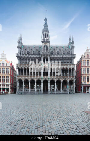 Gebäude, Haus des Königs oder das Maison du Roi oder das Museum der Stadt Brüssel auf dem Hauptplatz Grand Place in Brüssel, Belgien Stockfoto