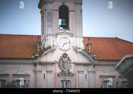 Aveiro, Portugal - Mai 7, 2018: Architektur Detail der Stadt Halle in der historischen Innenstadt an einem Frühlingstag Stockfoto