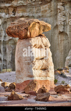 Fliegenpilz Hoodoos, Grand Staircase-Escalante National Monument, Utah, USA, Nordamerika Stockfoto