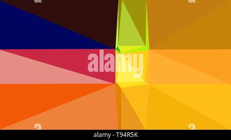 Abstrakte Farbe Dreiecke geometrischen Hintergrund mit goldenen Stange, sehr dunkles Blau und crimson Farben für Poster, Karten, Tapeten oder Textur. Stockfoto