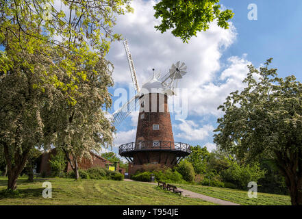 Grünen Windmühle und Science Center in Sneinton, Nottingham, Nottinghamshire England Großbritannien Stockfoto