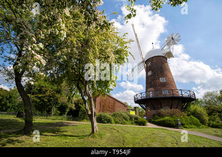 Grünen Windmühle und Science Center in Sneinton, Nottingham, Nottinghamshire England Großbritannien Stockfoto