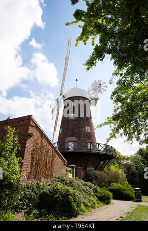 Grünen Windmühle und Science Center in Sneinton, Nottingham, Nottinghamshire England Großbritannien Stockfoto