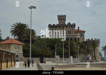 April 15, 2014. Estoril, Cascais, Sintra, Lissabon, Portugal. Schön fort von dem Kreuz im 17. Jahrhundert von Felipe III. gebaut Am Strand von Tama Stockfoto