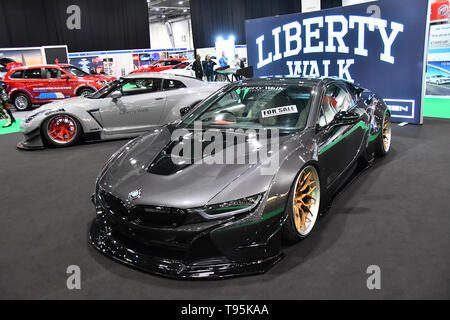 Excel London, UK. 16. Mai 2019. Drücken Sie Tag: London Motor & Technik Show‎ Tag der Eröffnung am 16. Mai 2019, bei Excel London, UK. Bild Capital/Alamy leben Nachrichten Stockfoto