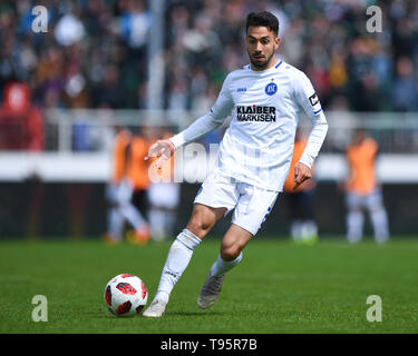 Münster, Deutschland. 11. Mai, 2019. Burak Camoglu (KSC). GES/Fußball/3. Liga: Preussen Muenster - Karlsruher SC, 11.05.2019 Fußball: 3. Liga: Preussen Muenster vs Karlsruher SC, Muenster, Mai 11, 2019 | Verwendung der weltweiten Kredit: dpa/Alamy leben Nachrichten Stockfoto