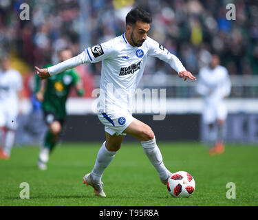 Münster, Deutschland. 11. Mai, 2019. Burak Camoglu (KSC). GES/Fußball/3. Liga: Preussen Muenster - Karlsruher SC, 11.05.2019 Fußball: 3. Liga: Preussen Muenster vs Karlsruher SC, Muenster, Mai 11, 2019 | Verwendung der weltweiten Kredit: dpa/Alamy leben Nachrichten Stockfoto