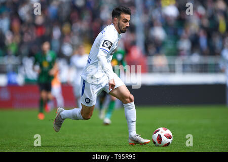 Münster, Deutschland. 11. Mai, 2019. Burak Camoglu (KSC). GES/Fußball/3. Liga: Preussen Muenster - Karlsruher SC, 11.05.2019 Fußball: 3. Liga: Preussen Muenster vs Karlsruher SC, Muenster, Mai 11, 2019 | Verwendung der weltweiten Kredit: dpa/Alamy leben Nachrichten Stockfoto