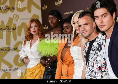 Cannes. 16. Mai, 2019. Rita Ora, Palina Rojinski, David Munoz, Clara Amfo, Cristiano Caccamo und Aya Nakamura am "Nie aufhören zu Spielen/Magnum während des Cannes 2019 Cannes Film Festival am 16. Mai 2019 im Palais des Festivals in Cannes, Frankreich. (Credit: Lyvans Boolaky/Image Space/Medien Punch)/Alamy leben Nachrichten Stockfoto