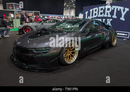 Mai 16, 2019 - London, UK - Vom 16. bis 19. Mai 2019 in London ExCel der London Motor Show wird mehr Autos und Inhalt. Von Supercars oder elektrische Autos aktuelle Modelle von Herstellern und die neueste Technologie. Der London Motor & Tech Show ist der größte Handel Automobil und Technik zeigen in Großbritannien. (Bild: © Velaren Grant/ZUMA Draht) Stockfoto