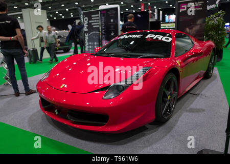 Mai 16, 2019 - London, UK - Vom 16. bis 19. Mai 2019 in London ExCel der London Motor Show wird mehr Autos und Inhalt. Von Supercars oder elektrische Autos aktuelle Modelle von Herstellern und die neueste Technologie. Der London Motor & Tech Show ist der größte Handel Automobil und Technik zeigen in Großbritannien. (Bild: © Velaren Grant/ZUMA Draht) Stockfoto