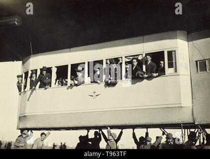 Der Blimp Gondel. Fedele Albert (Italienisch, 1895 - 1930); Italien; 1914 - 1929; Silbergelatineabzug. Stockfoto