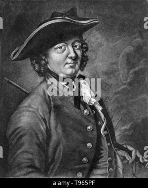 Hannah Snell (April 23, 1723 - Februar 8, 1792) war ein englischer Soldat. 1744 Hannah heiratete einen Mann namens James Beträge. Das Paar hatte eine Tochter, sondern das Kind gestorben und ihr Mann verschwunden. Sie borgte Kleidung von ihrem Schwager, James Gray, seine Identität angenommen und trat der Marines. Im Jahre 1748, ihr Gerät gesendet wurde die französische Kolonie von Schlacht von Pondicherry in Indien zu erfassen. Sie kämpfte auch in der Schlacht bei Devicottail im Jahr 1749. Stockfoto