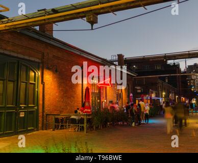 Die Mill Street Brauerei in der Distillery District, Toronto, Kanada. Stockfoto
