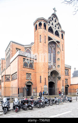 Frankreich, Paris, 2. April 2018: Eglise Saint-Jean de Montmartre Stockfoto