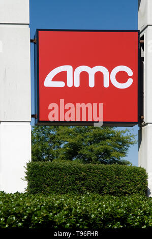 AMC movie Anmelden konkrete Rahmen Stockfoto